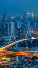 The Bridge Across The River in The City