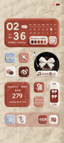 OS原生红色换图毛绒