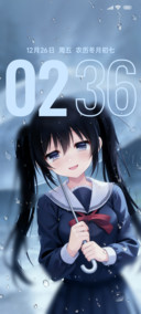 雨泪二次元少女