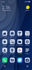 White blue