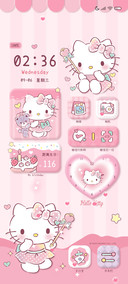 凯蒂猫粉色流体组件