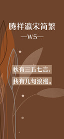 腾祥瀛宋简繁W5