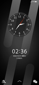 简约亮黑时钟