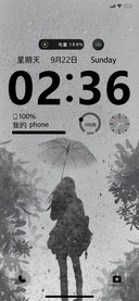 情侣 雨季 多壁纸