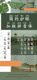 简约护眼加粗拼音体