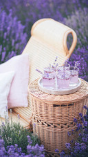 Wicker Chair and Table with Fresh Homemade Lemonade