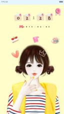 可爱的她（三锁屏+iOS解锁+音乐界面+自由桌面）