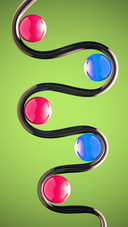 Curved dividing line