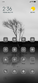Grayscale Tree