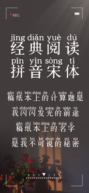 经典阅读拼音宋体