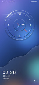 Glass clock