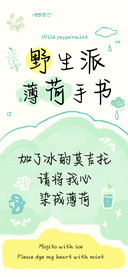 野生派薄荷手书