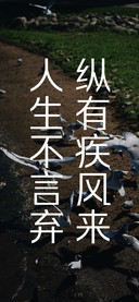 纵有疾风绝不言弃