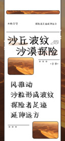 沙丘波纹沙漠探险