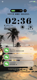 INS椰林落日海