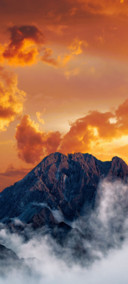 夕阳落日美景 景深