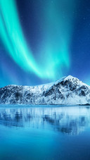 Aurora Borealis, Lofoten islands, Norway