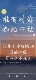 唯有对你如此心动