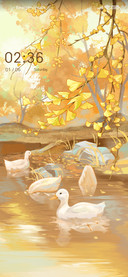 Ducks in Autumn