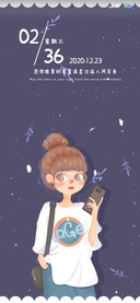 举着手机的小仙女