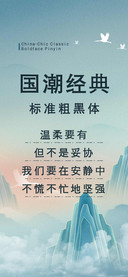 国潮经典标准粗黑体