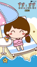 小薇的夏日沙滩秀