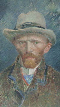 Self-Portrait by Vincent Van Gogh, Dutch Post-Impressionist