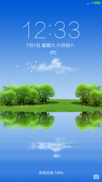 飞鹤水波 湖边绿野