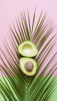 Avocadoes on Leaf