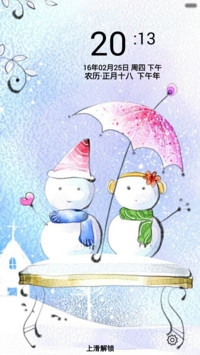 圣诞雪人来了（下雪动态特效+全图标）