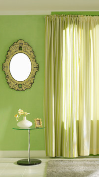 Curtain with bacterial growth