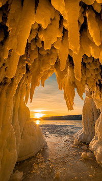 A magical ice cave