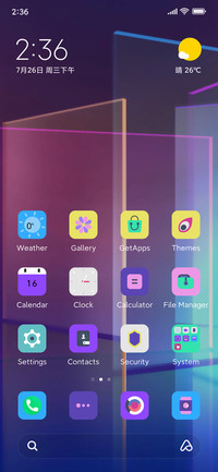 Colorful mirror
