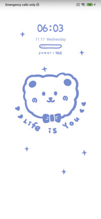 Blue sticky bear