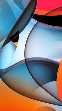 Colorful curved surface