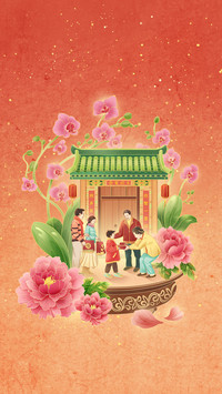 Painting and folk customs returning to my mothers home in