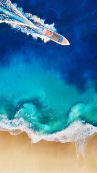 Blue coastline