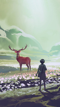 Illustration of a deer