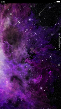 紫色星空（3D重力+流星特效）
