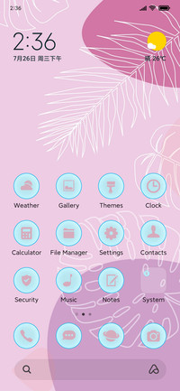 pastel leaves