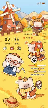 风吹麦浪一枕秋光