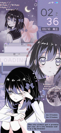 蒸汽波 漫画少女