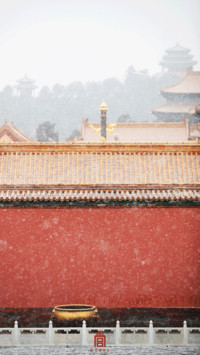 雪落故宫