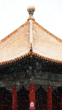 雪落故宫