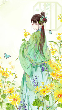 薄纱掠花