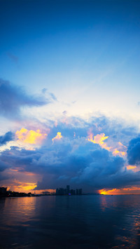 Dark clouds before the rainstorm