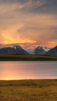Altai Siberian Plateau Sunset Lake