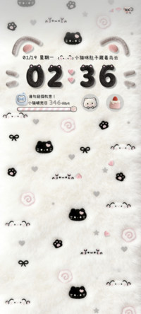 OS多图 毛绒小黑猫