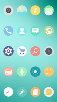 iOS Flat Round