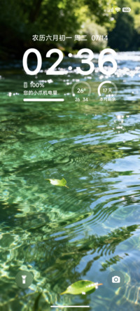 清新浅溪映绿